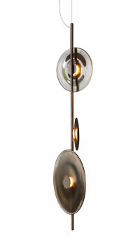 Pendente Enigma Vertical Triplo M